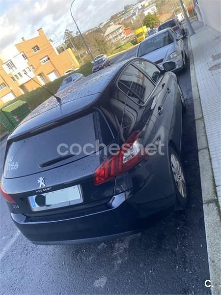 Usado Peugeot 308 Style 120 CV (88 kW) 2016 Negro Berlina