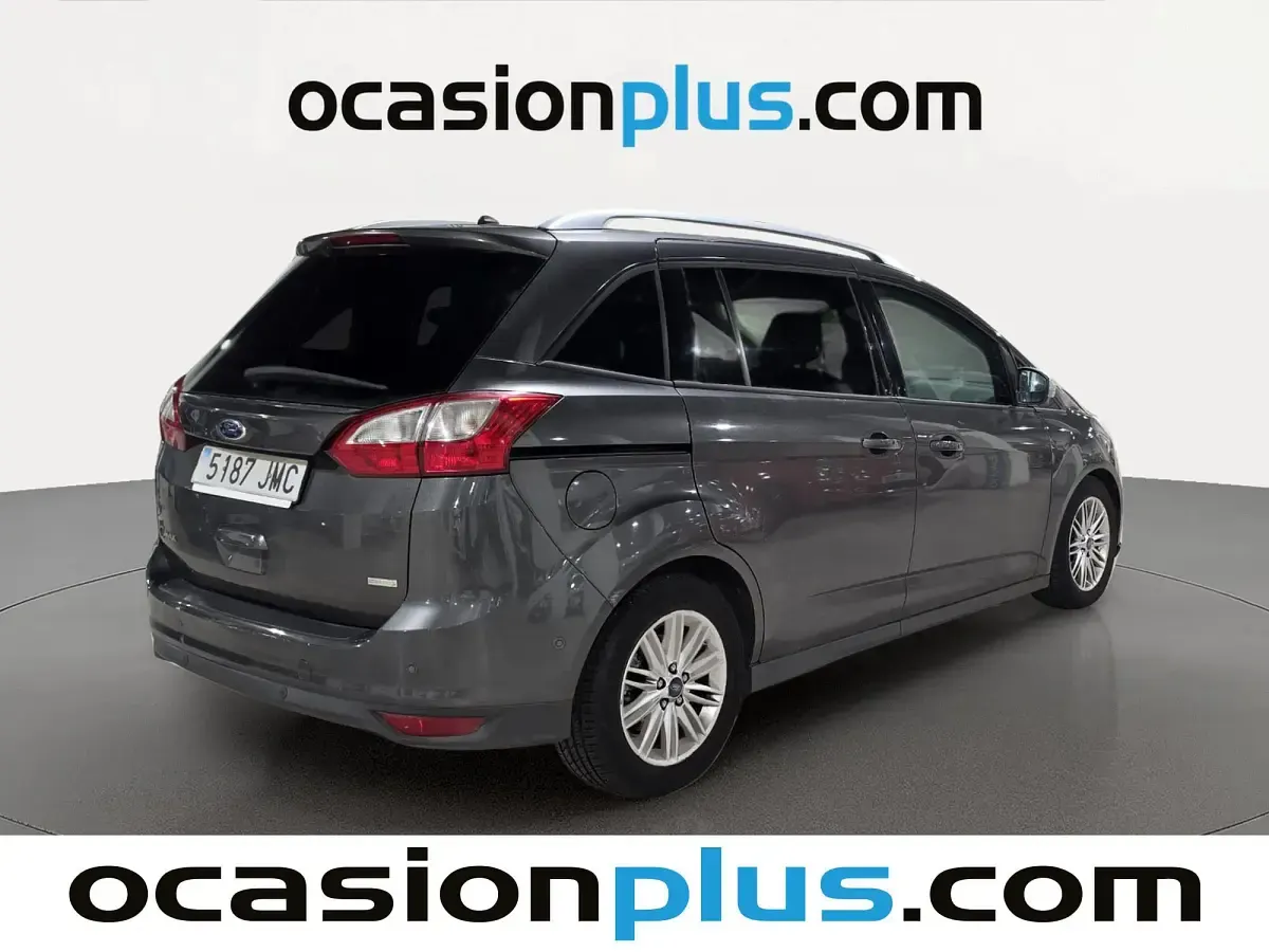Usado Ford Grand C-Max Trend 125 CV (91 kW) 2016 Gris Monovolumen