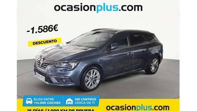 Gris Usado 2019 Renault Mégane GrandTour Zen Familiar | 15.864 € (Precio justo) - Imagen 1/4