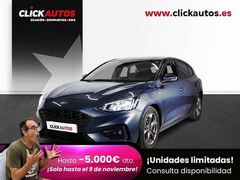 Azul Usado 2022 Ford Focus ST-Line Berlina | 14.200 € (Super precio) - Imagen 1/4