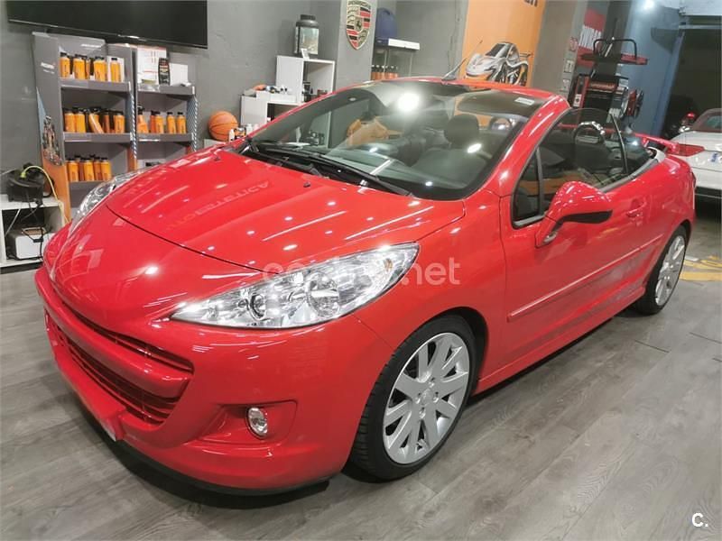 Rojo Usado 2014 Peugeot 207 CC Descapotable | 9200 € (Precio justo) - Imagen 1/4