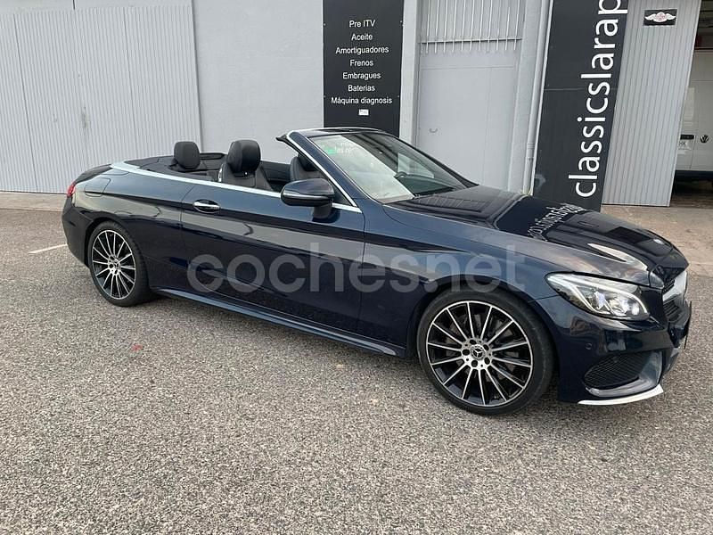 Azul Usado 2018 Mercedes C250 Descapotable | 33.500 € (Precio justo) - Imagen 1/4