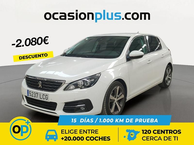 Blanco Usado 2019 Peugeot 308 Allure Berlina | 11.450 € (Precio justo) - Imagen 1/4