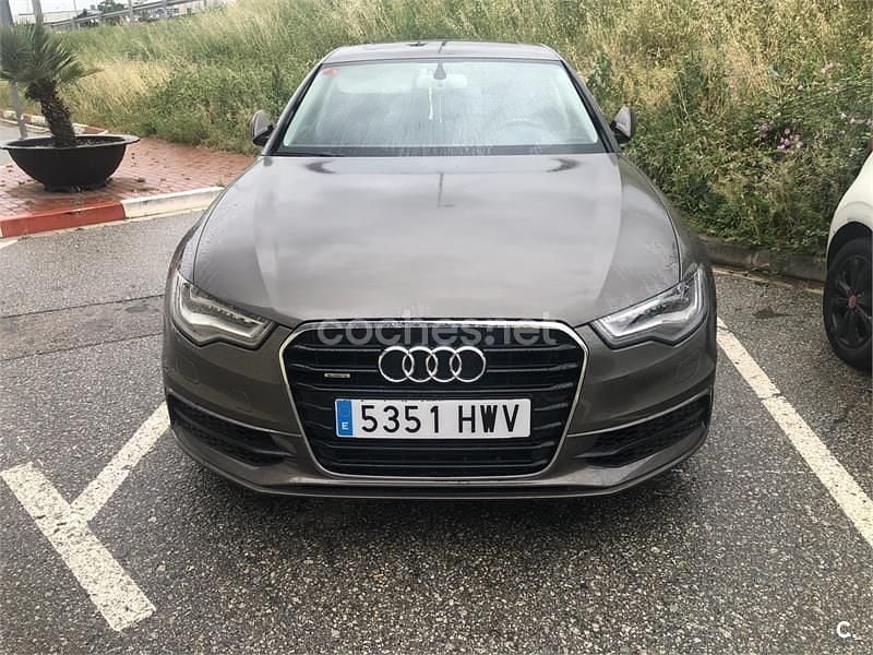 Usado Audi A6 S-Line 245 CV (180 kW) 2014 Granate Berlina