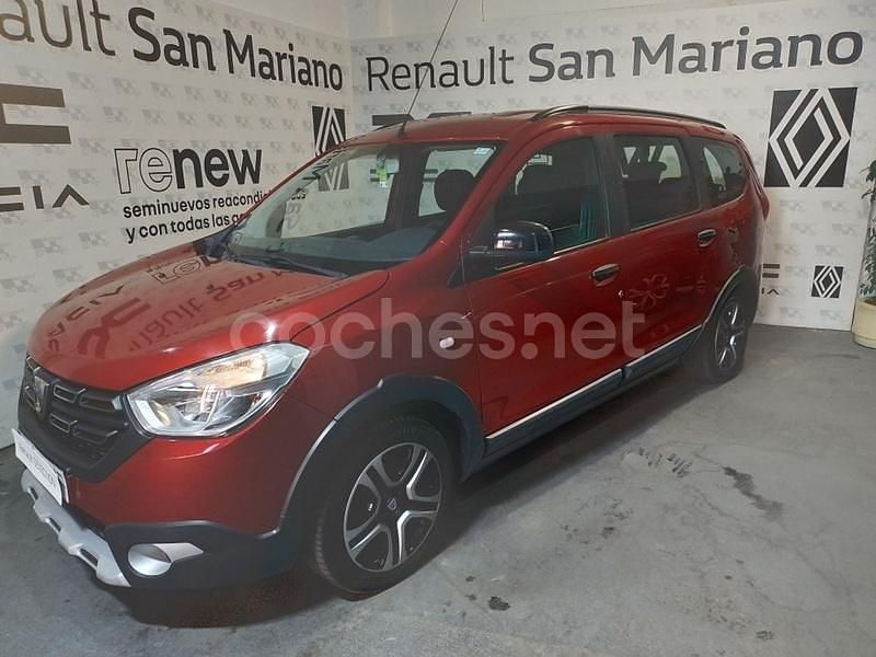 Rojo Usado 2020 Dacia Lodgy Monovolumen | 12.500 € (Precio justo) - Imagen 1/4