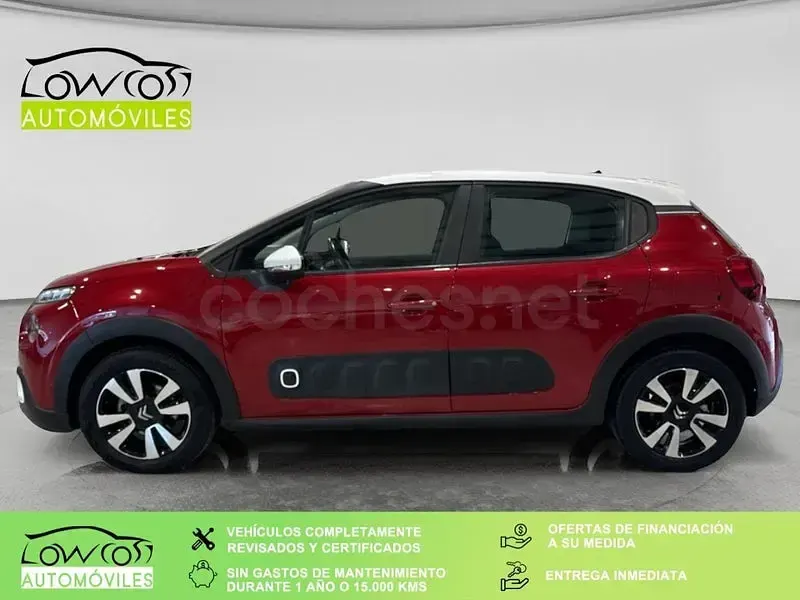 Usado Citroën C3 Feel 110 CV (80 kW) 2017 Rojo Berlina