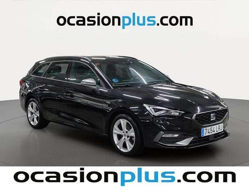Usado Seat Leon ST FR 150 CV (110 kW) 2021 Negro Familiar
