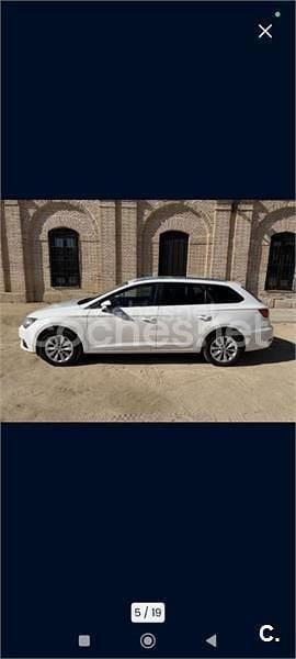 Brugt Seat Leon ST Reference 115 HK (84 kW) 2017 Hvid Stationcar