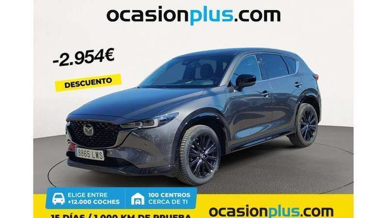 Gris Usado 2022 Mazda CX-5 Homura-Line SUV | 29.546 € (Un poco caro) - Imagen 1/4