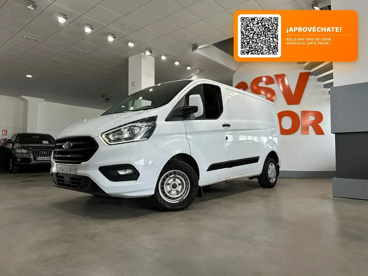Usado Ford Transit Custom Trend 130 CV (95 kW) 2022 Blanco Berlina