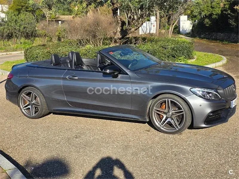 Usado Mercedes C63 AMG 476 CV (350 kW) 2017 Gris / plata Descapotable