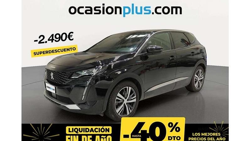 Negro Usado 2023 Peugeot 3008 Allure Monovolumen | 20.446 € (Precio justo) - Imagen 1/4