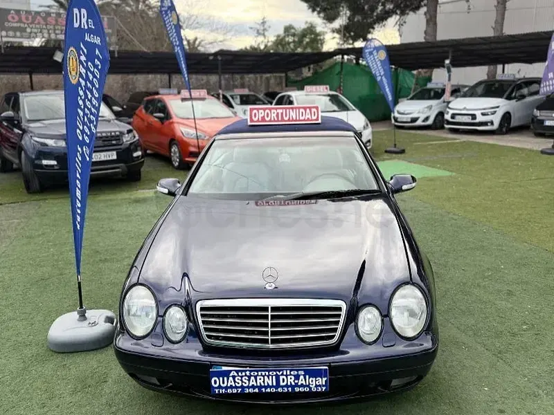 Usado Mercedes CLK230 Elegance 197 CV (144 kW) 2001 Azul Descapotable
