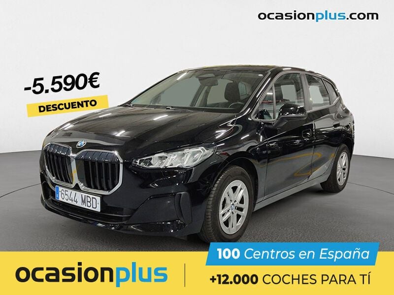 Negro Usado 2022 BMW 218 Active Tourer Monovolumen | 26.390 € (Precio justo) - Imagen 1/4