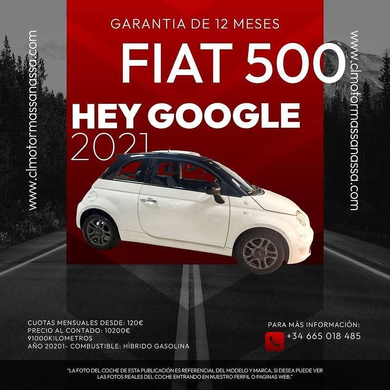 Usado Fiat 500 69 CV (50 kW) 2021 Blanco Utilitario