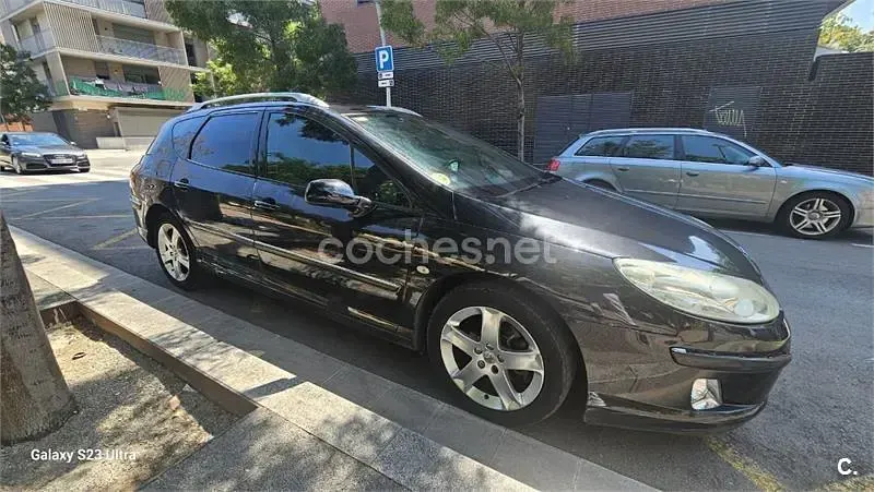 Usado Peugeot 407 Sport 136 CV (100 kW) 2006 Negro Familiar