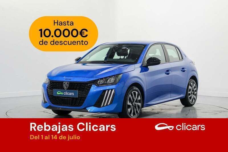 Azul Usado 2024 Peugeot 208 Active Utilitario | 14.090 € (Buen precio) - Imagen 1/4