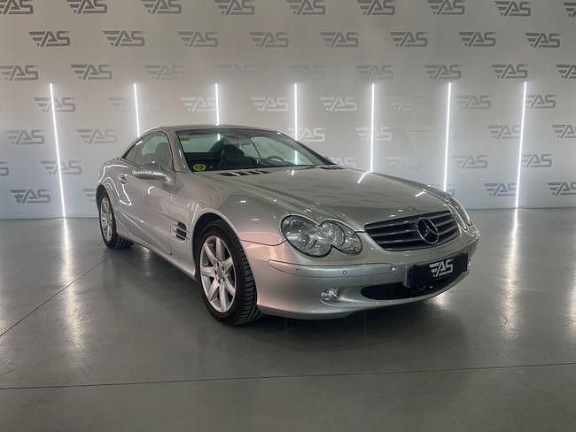 Usado Mercedes SL500 306 CV (225 kW) 2002 Gris / plata Descapotable