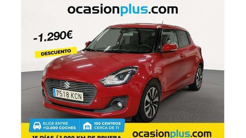 Rojo Usado 2017 Suzuki Swift GLX Utilitario | 13.900 € (Precio justo) - Imagen 1/4