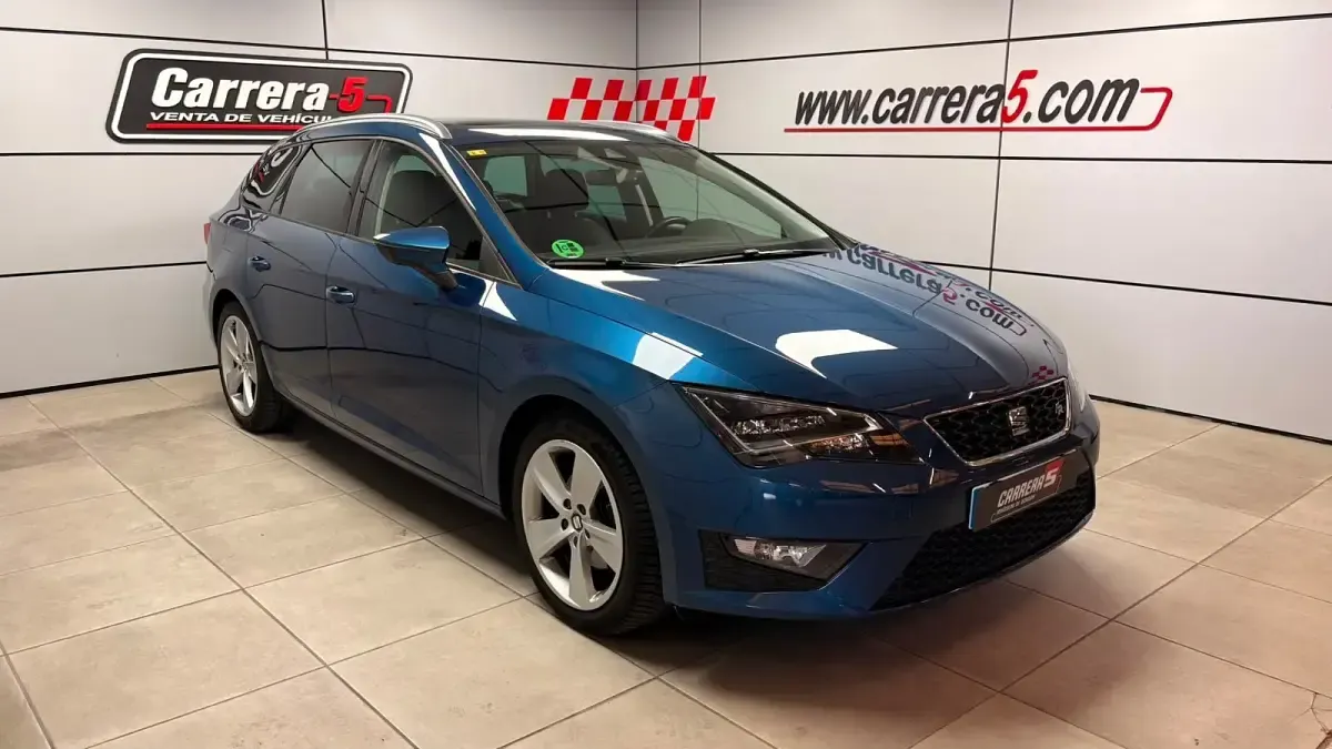 Usado Seat Leon ST FR 150 CV (110 kW) 2016 Azul Familiar