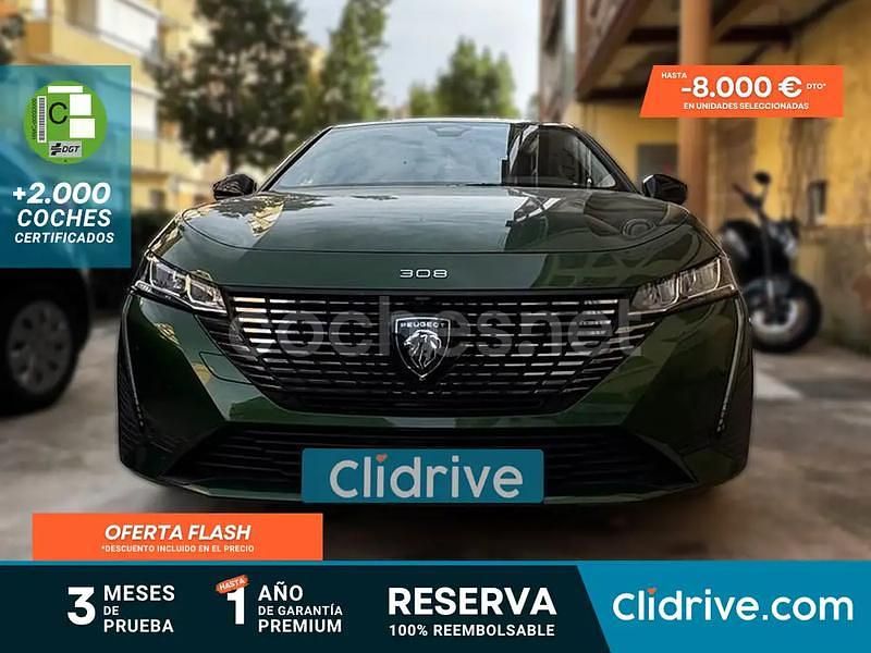 Verde Usado 2023 Peugeot 308 Allure Familiar | 19.990 € (Buen precio) - Imagen 1/3