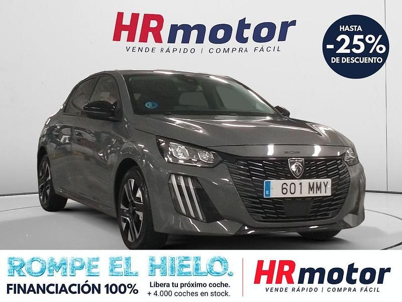 Usado Peugeot 208 Allure 100 CV (73 kW) 2024 Gris Utilitario
