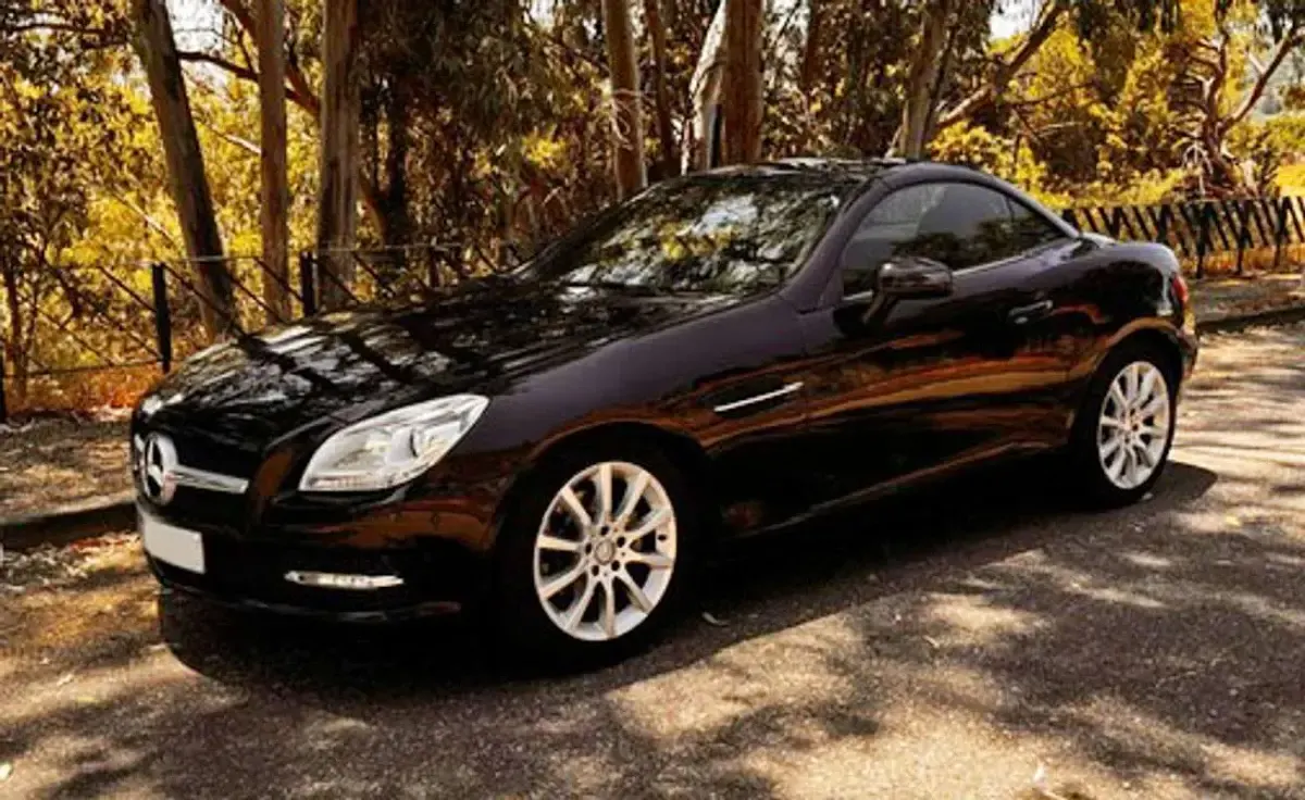 Usado Mercedes SLK200 AMG Edition 1 184 CV (135 kW) 2013 Negro Descapotable