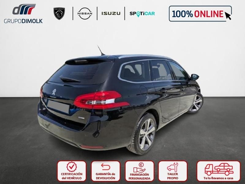 Usado Peugeot 308 SW Allure 130 CV (95 kW) 2019 Negro Familiar