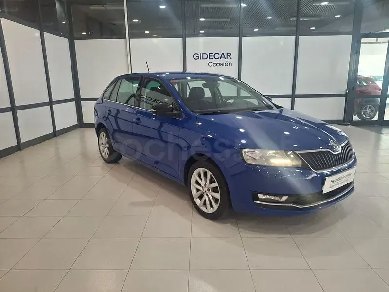 Usado Skoda Rapid Ambition 95 CV (69 kW) 2019 Azul Utilitario