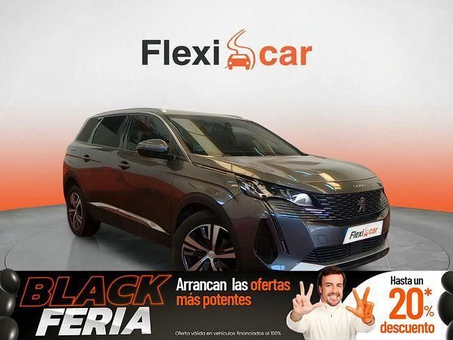 Gris Usado 2021 Peugeot 5008 Allure Monovolumen | 19.480 € (Un poco caro) - Imagen 1/4
