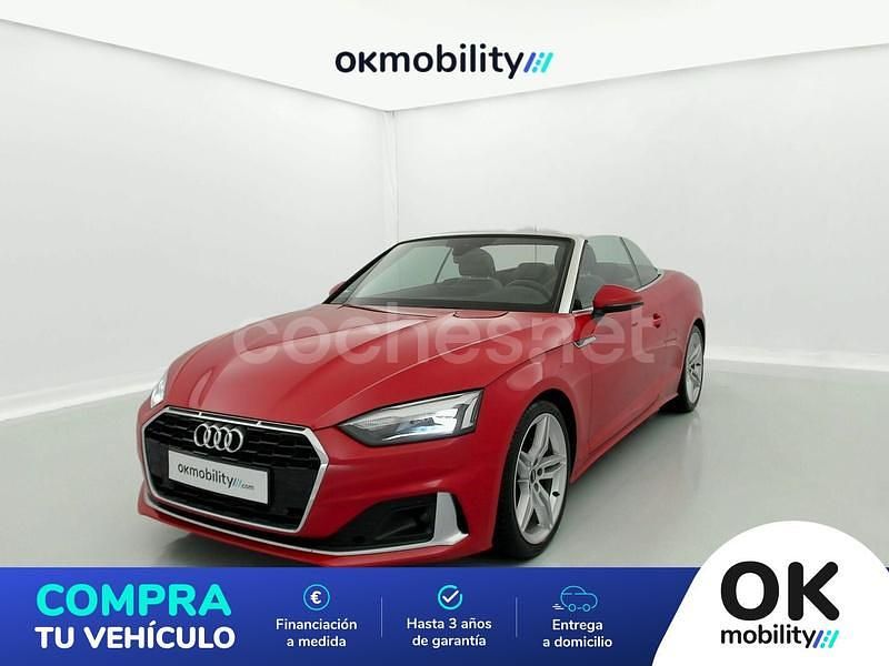 Rojo Usado 2021 Audi A5 Cabriolet Advanced Plus Descapotable | 39.900 € (Caro) - Imagen 1/4