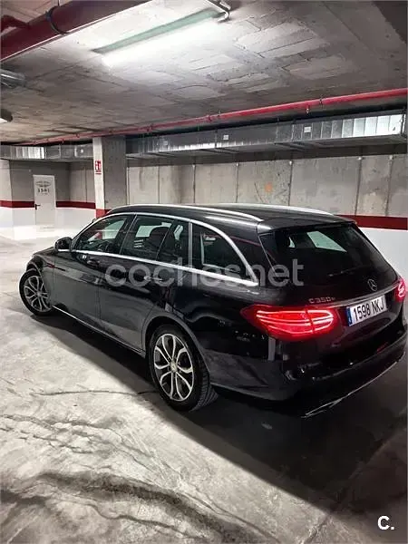 Usado Mercedes C350e 279 CV (205 kW) 2015 Negro Familiar