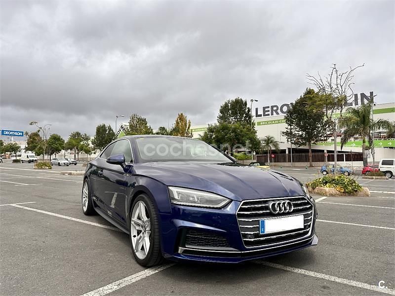 Azul Usado 2018 Audi A5 S-Line Coupe | 25.450 € (Buen precio) - Imagen 1/4