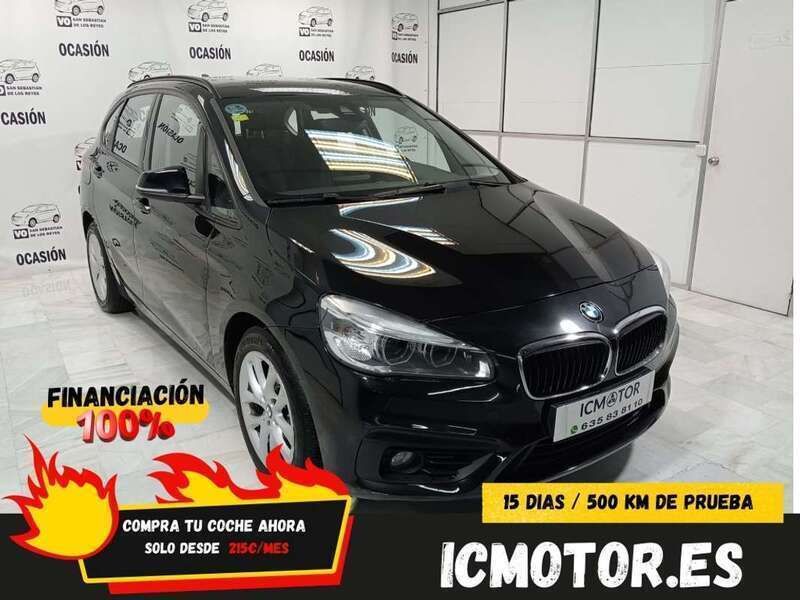 Negro Usado 2015 BMW 218 Active Tourer Sport Line Monovolumen | 12.999 € (Precio justo) - Imagen 1/4