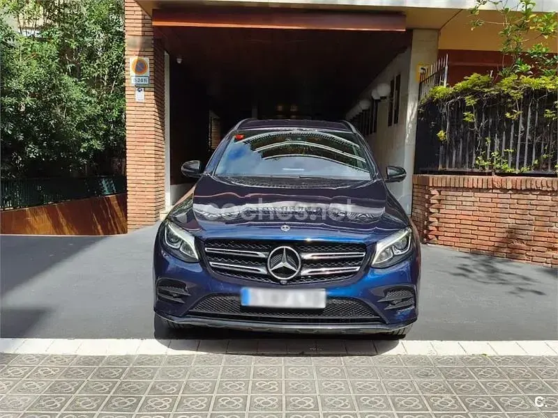 Usado Mercedes GLC250 211 CV (155 kW) 2018 Azul SUV