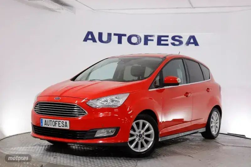 Rojo Usado 2018 Ford C-MAX Titanium Monovolumen | 11.350 € (Buen precio) - Imagen 1/4