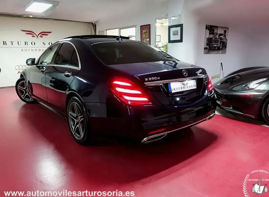 Usado Mercedes S350 286 CV (210 kW) 2018 Azul Berlina