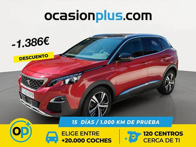 Usado Peugeot 3008 GT-line 130 CV (95 kW) 2018 Rojo SUV