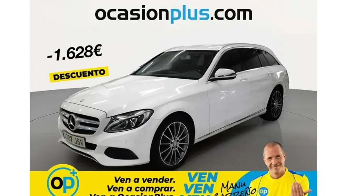 Usado Mercedes C220 170 CV (125 kW) 2016 Blanco Familiar