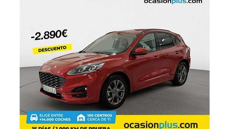 Rojo Usado 2022 Ford Kuga ST-Line SUV | 15.547 € (Super precio) - Imagen 1/4