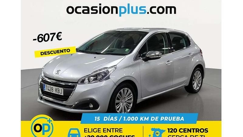 Usado Peugeot 208 Allure 110 CV (80 kW) 2017 Gris Utilitario