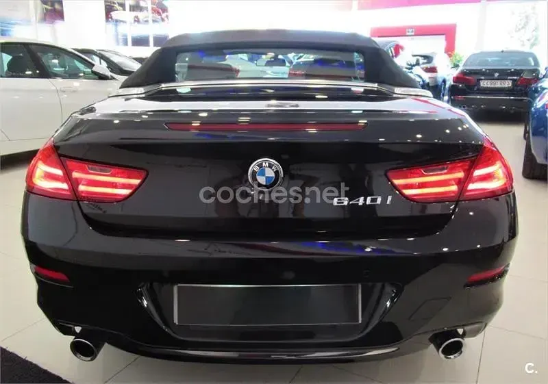 Usado BMW 640 Cabriolet Comfort Edition 320 CV (235 kW) 2015 Negro Descapotable