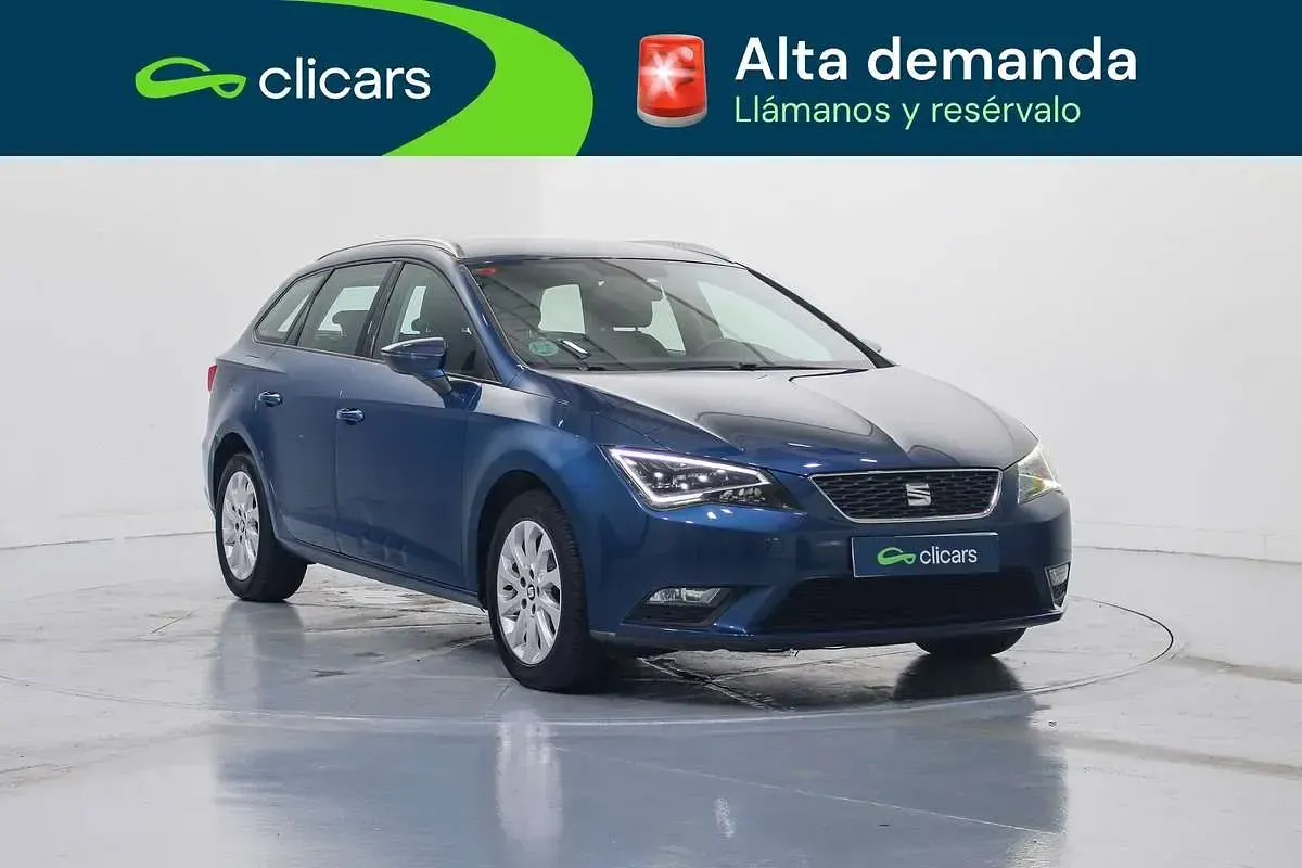 Usado Seat Leon ST Style 150 CV (110 kW) 2016 Azul Familiar