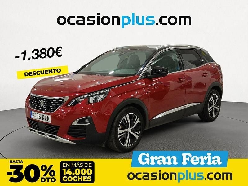 Rojo Usado 2019 Peugeot 3008 GT-line SUV | 15.190 € (Buen precio) - Imagen 1/4