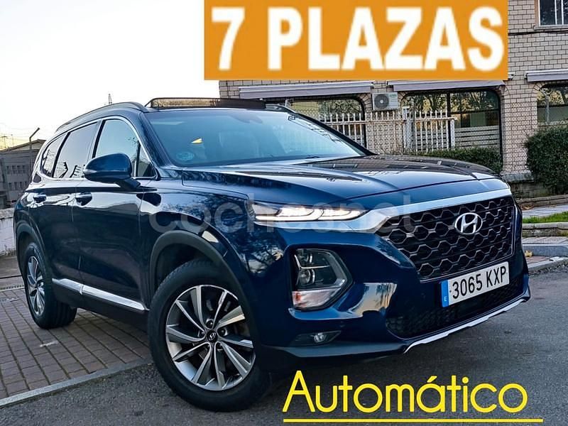 Azul Usado 2019 Hyundai Santa Fe SUV | 26.000 € (Precio justo) - Imagen 1/4