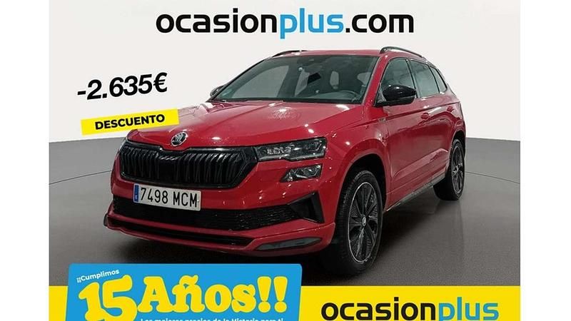 Rojo Usado 2022 Skoda Karoq SportLine SUV | 26.355 € (Precio justo) - Imagen 1/4