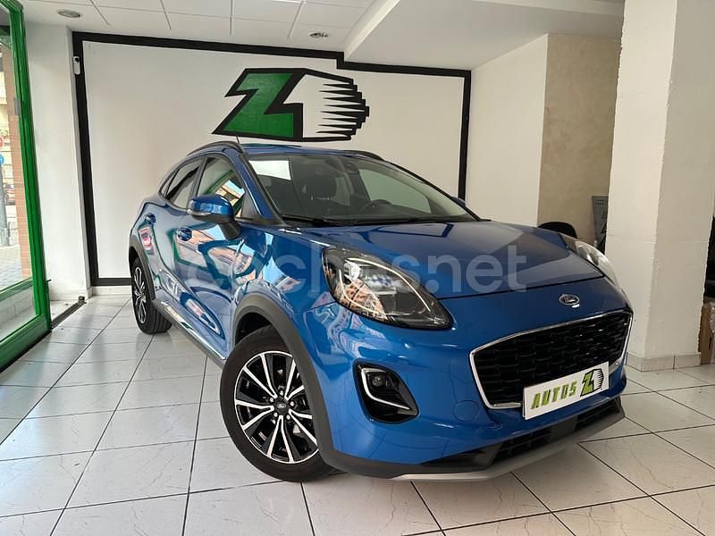 Azul Usado 2021 Ford Puma Gen-E Titanium SUV | 17.900 € (Precio justo) - Imagen 1/4