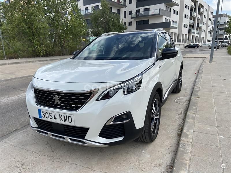 Blanco Usado 2018 Peugeot 3008 GT-line SUV | 15.999 € (Caro) - Imagen 1/4
