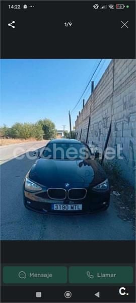 Usado BMW 116 M Sport 136 CV (100 kW) 2014 Negro Utilitario
