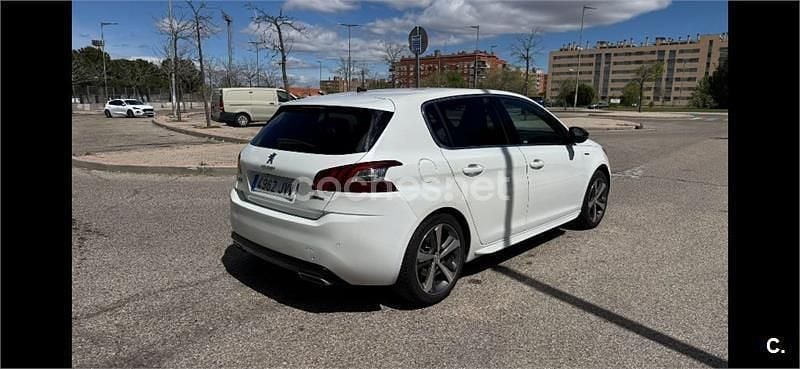 Usado Peugeot 308 GT-line 130 CV (95 kW) 2016 Blanco Berlina